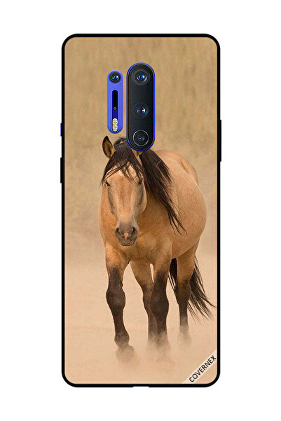 Covernex غطاء حماية لهاتف OnePlus 8 Pro - سباق الخيل البني