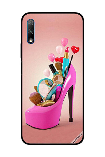 Covernex غطاء حماية لهاتف Honor 9X حذاء وردي مع أدوات مكياج
