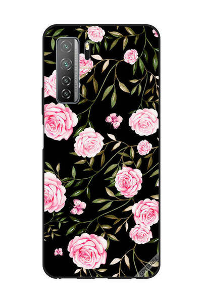 Covernex غطاء حماية لهاتف هواوي نوفا 7SE/P40 لايت 5G، ورود وردية في باقات من ...