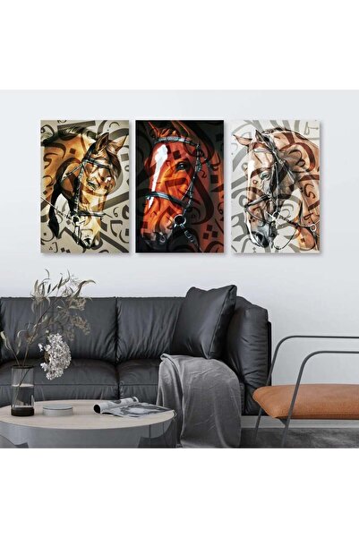 4gdran ثلاث لوحات خشبية ام دي اف مقاس 120x60 سم