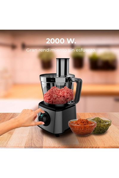 CECOTEC Food processor Cecotec Paprika 2000, 2000 W, Stainless steel