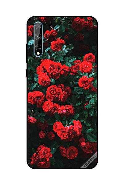 Covernex غطاء حماية لهاتف هواوي Y8P/P Smart S - حديقة الورود الحمراء