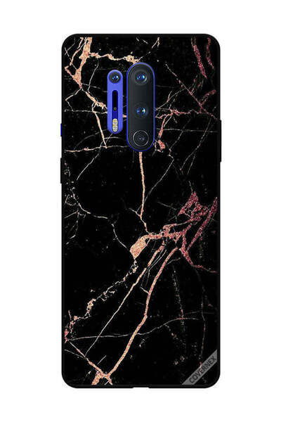 Covernex غطاء حماية لهاتف OnePlus 8 Pro بنمط رخامي أسود