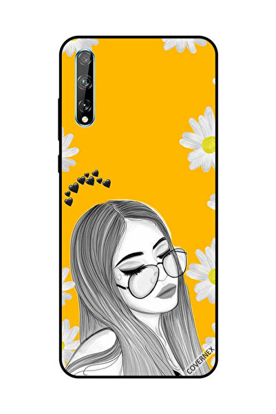 Covernex غطاء حماية لهاتف هواوي Y8P/P Smart S - فتاة تحب خيالات النظارات