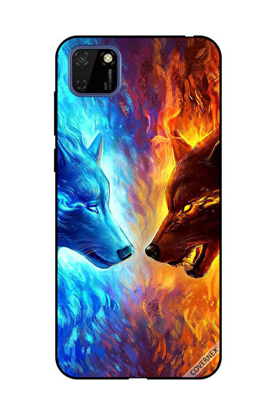 Covernex غطاء حماية لهاتف هواوي Y5P ذئب الماء والنار