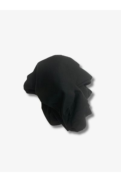 Yiğit Kumaş Black Baby Ribana Combed Cotton Fabric, Piece 105X200 cm