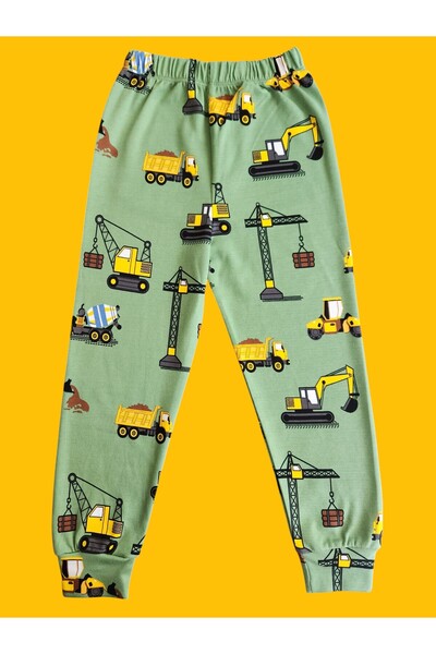 çamaşır bahçesi kendinize iyi bakın Uzun Kollu Desenli Çocuk Pijama Takım #baskılıçocukpijamatakım #çamaşırbahçesi #inşaatdesenipijama