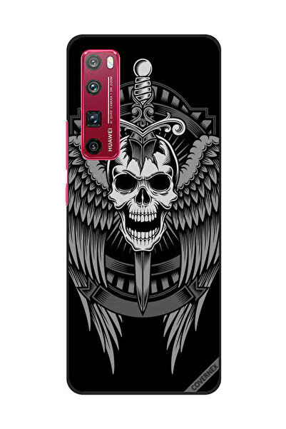 Covernex غطاء حماية لهاتف هواوي نوفا 7 برو - جمجمة وأجنحة نسر