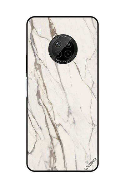 Covernex غطاء حماية لهاتف هواوي Y9A بنمط رخامي أبيض متشقق