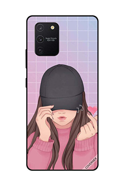 Covernex غطاء حماية لهاتف سامسونج جالاكسي S10 لايت - سناب لوف، فتاة سوداء بقبعة