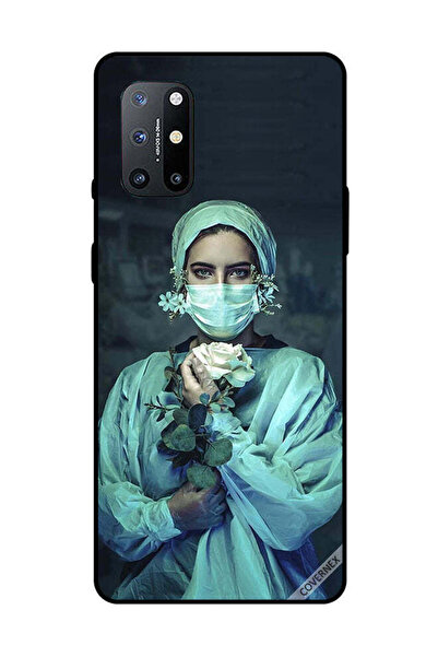 Covernex غطاء حماية لهاتف OnePlus 8T ممرضة تحمل زهرة