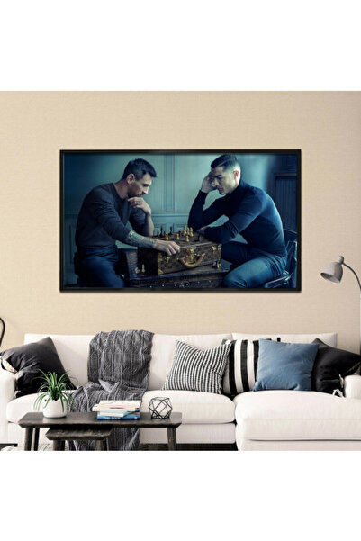 Marktna لوحة قماشية بتصميم مودرن مع برواز شامبين مجوف