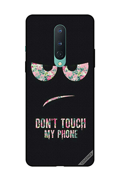 Covernex غطاء حماية لهاتف OnePlus 8 - لا تلمس هاتفي - زهري