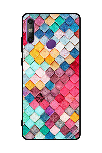Covernex غطاء حماية لهاتف هواوي إنجوي 20E بنمط مربع ماسي