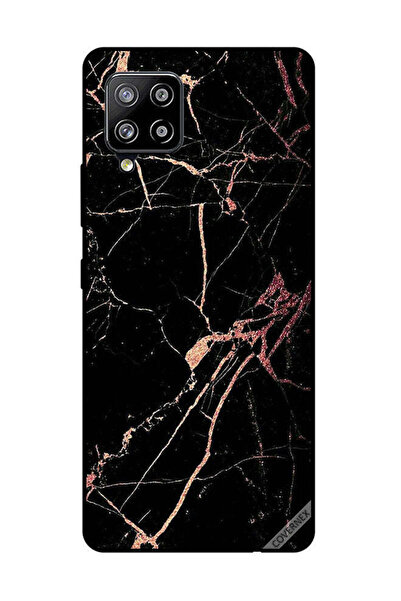 Covernex غطاء حماية لهاتف سامسونج جالاكسي M42 5G بنمط رخامي أسود
