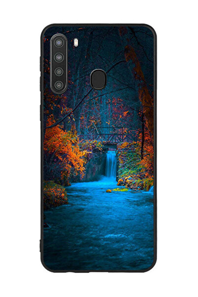 Covernex غطاء حماية لهاتف سامسونج جالاكسي A21 - شلال أزرق