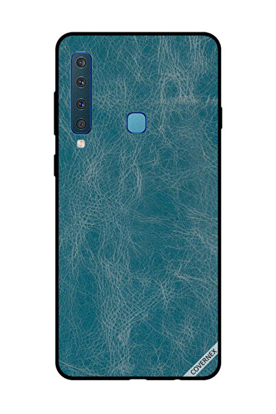 Covernex غطاء حماية لهاتف سامسونج جالاكسي A9 2018 بنقشة جلد أزرق