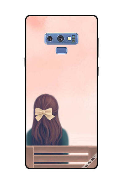 Covernex غطاء حماية لهاتف سامسونج جالكسي نوت 9 - فتاة جميلة على مقعد