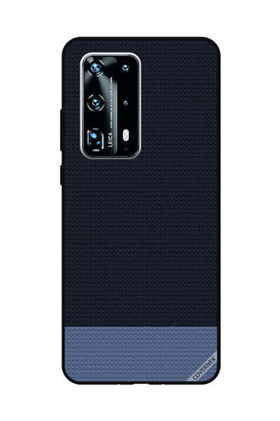 Covernex غطاء حماية لهاتف هواوي بي 40 برو بلس بنقشة أشكال منقطة باللون الأزرق