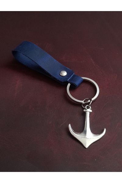 BSN Store Anchor Model Keychain ​​Hand Made Real Leather Keychain