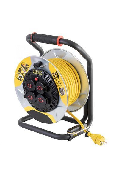 Stanley Rolă de cablu, IP44, cablu de 25 m, H07RN-F 3G2.5