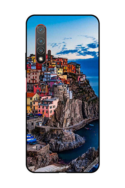 Covernex غطاء حماية لهاتف هواوي نوفا 6 5G - منازل ملونة على البحر