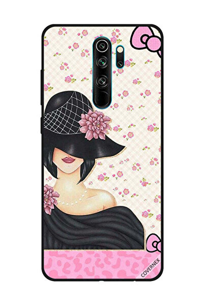 Covernex غطاء حماية لهاتف شاومي ريدمي نوت 8 برو - فتاة ذات قبعة سوداء