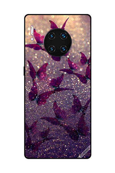 Covernex غطاء حماية لهاتف هواوي ميت 30 برو بنقشة فراشات لامعة
