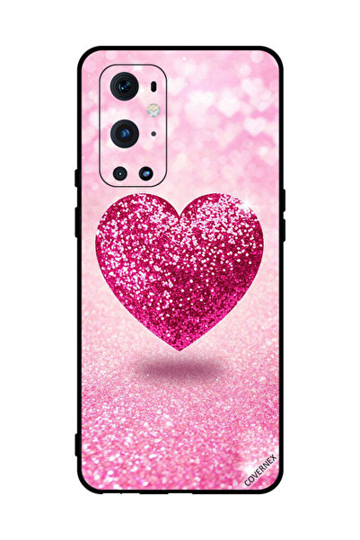 Covernex غطاء حماية لهاتف OnePlus 9 Pro - قلب وردي لامع