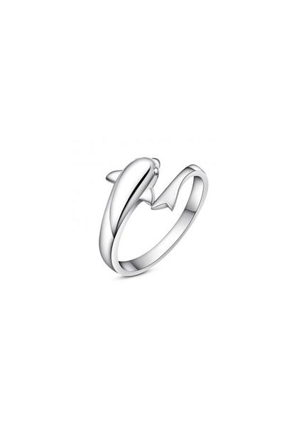 Kelan Inel Femei Delfin Argint Reglabil – Design Delicat și Elegant