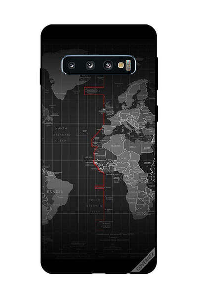 Covernex غطاء حماية لهاتف سامسونج جالاكسي S10 بطبعة حدود المحيط
