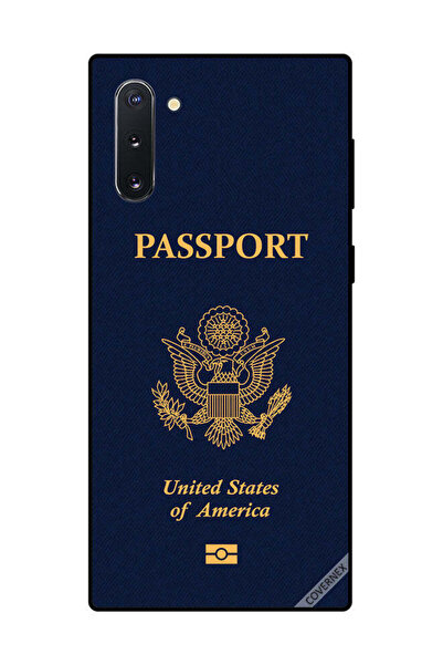 Covernex غطاء حماية لهاتف سامسونج جالكسي نوت 10 - جواز سفر أمريكي