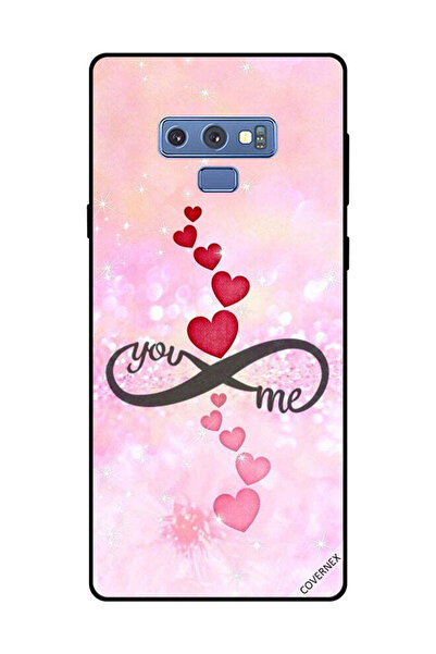 Covernex غطاء حماية لهاتف سامسونج جالكسي نوت 9 - قلوب حمراء ووردية - يو إنفين...