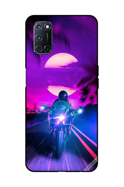 Covernex غطاء حماية لهاتف OPPO A52/A72/A92 راكب الدراجة النارية يترك القمر خلفه