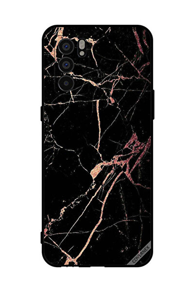 Covernex غطاء حماية لهاتف Oppo Reno6 5G بنمط رخامي أسود