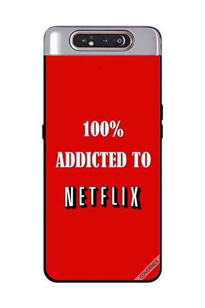 Covernex Protective Case Cover For Samsung Galaxy A80 100 % Addicted To Netflix