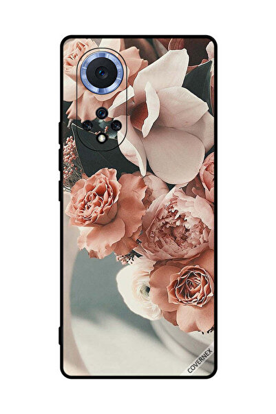 Covernex غطاء حماية لهاتف هواوي نوفا 9 برو - باقة زهور الخوخ