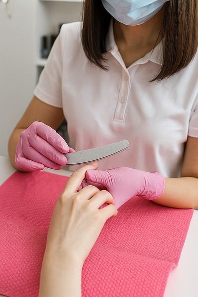 galaksihome Disposable Towel Manicure Pedicure Towel Pink Colored Towel 40X40 cm 100 Pieces
