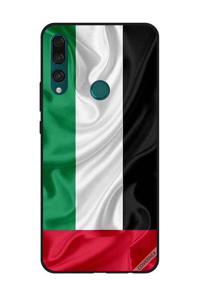Covernex غطاء حماية لهاتف هواوي Y9 Prime 2019، قماش علم الإمارات العربية المتحدة