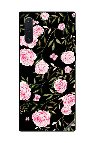 Covernex غطاء حماية لهاتف سامسونج جالكسي نوت 10 - ورود وردية في باقات من الأو...