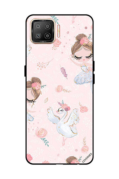 Covernex غطاء حماية لهاتف OPPO F17 - فتاة وزهور