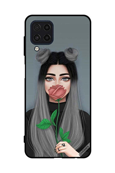 Covernex Protective Case Cover For Samsung Galaxy M32 4G Cute Girl Hide Mouth...