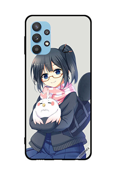 Covernex غطاء حماية لهاتف سامسونج جالاكسي M32 5G فتاة تحمل حيوانًا أليفًا