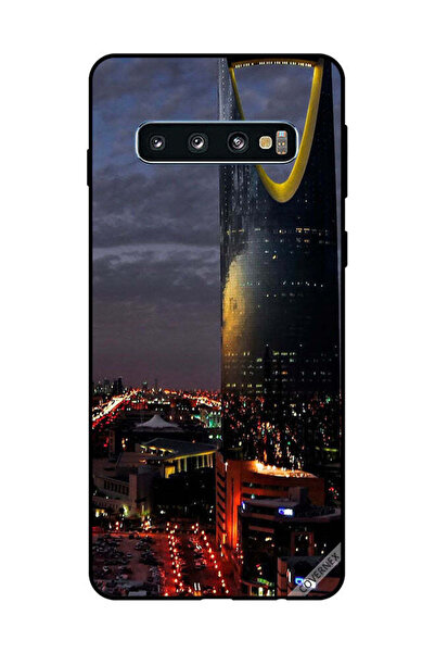 Covernex غطاء حماية لهاتف سامسونج جالاكسي S10 منظر برج الفيصلية في المساء