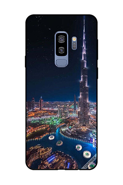 Covernex غطاء حماية لهاتف سامسونج جالاكسي S9 بلس - منظر ليلي لوسط المدينة