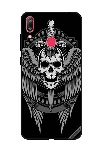 Covernex غطاء حماية لهاتف هواوي Y7 Prime 2019 - جمجمة وأجنحة نسر