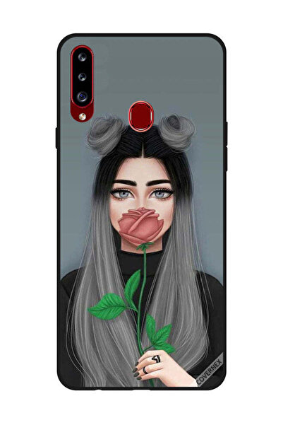 Covernex Protective Case Cover For Samsung Galaxy A20s Cute Girl Hide Mouth O...