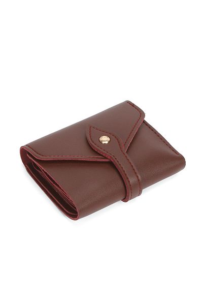 Av A Dos Mini Women's Wallet with Hand Wrist Strap Cash Coin Compartment Wallet with Leaflet