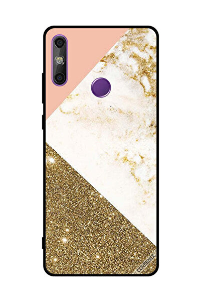 Covernex Protective Case Cover For Huawei Enjoy 20E Golden Glitter & Matble P...