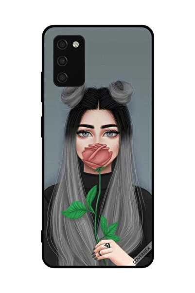 Covernex غطاء حماية لهاتف سامسونج جالاكسي A03s 4G بطبعة فتاة لطيفة تخفي فمها ...